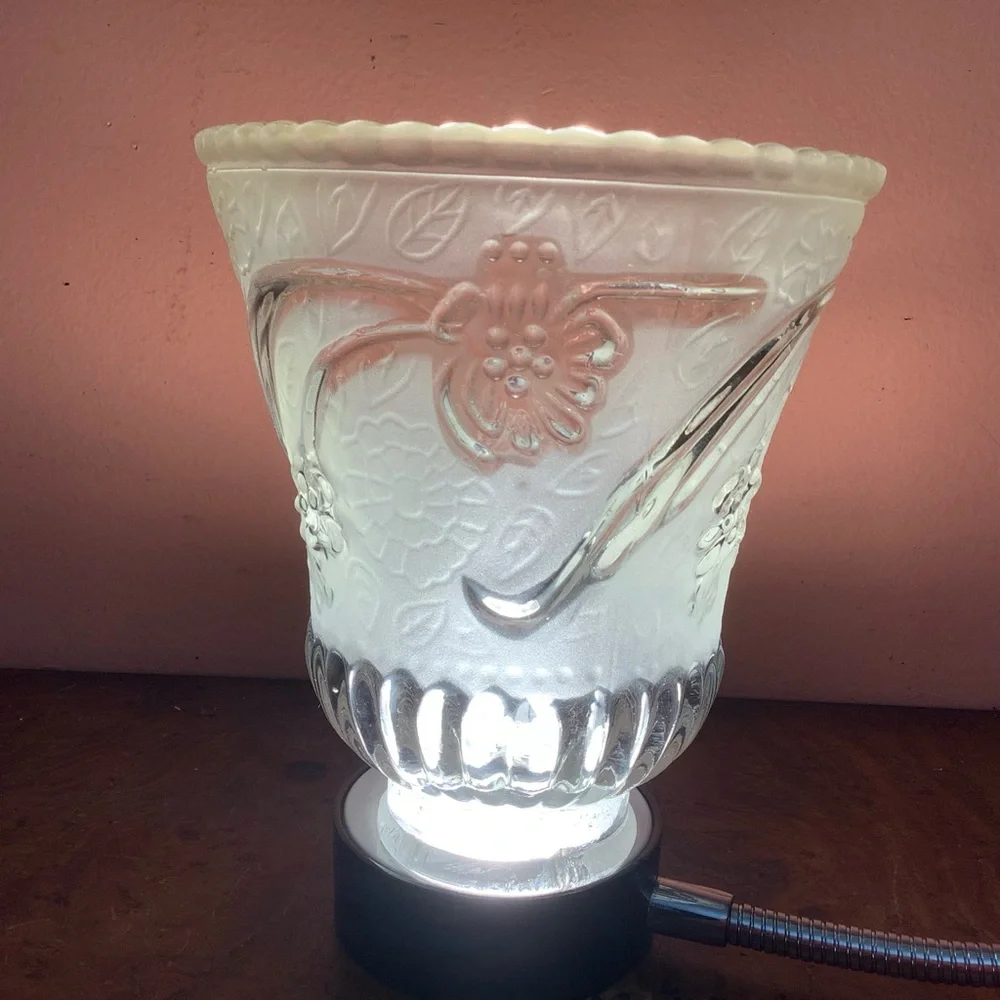 Clear /Frosted Glass Shades Pendant Sconce Set of 2 Ribbed 1.15/16”Fitter Heavy